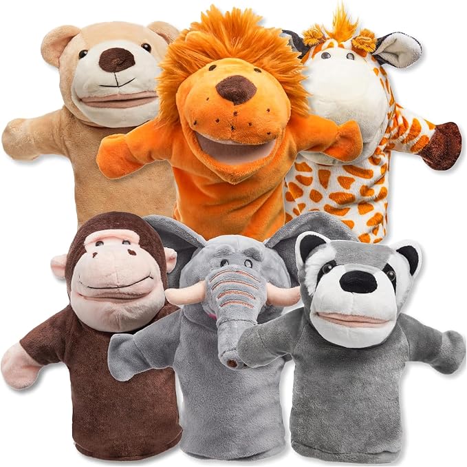 JOYIN 6Pcs Kids Hand Puppet Set by JOYIN