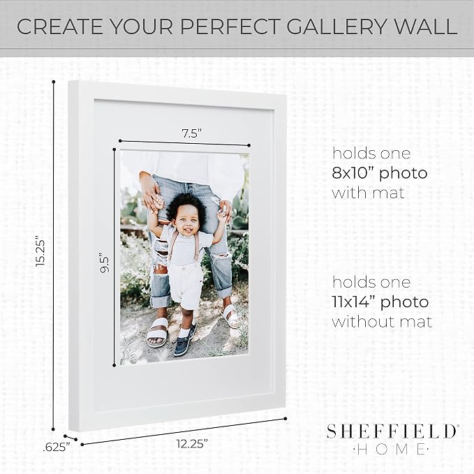 Sheffield Home 9 Piece Gallery Wall Frame Set, 11x14 Inch - Image 3