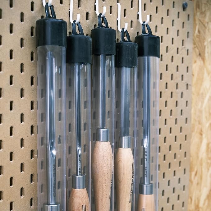 Cyro M2 HSS Bowl Gouge 3/8" Bowl Gouge (1/2" Dia.) with 12-1/2" Beech Handle for Woodlathe Chisels, Woodturning Tools.