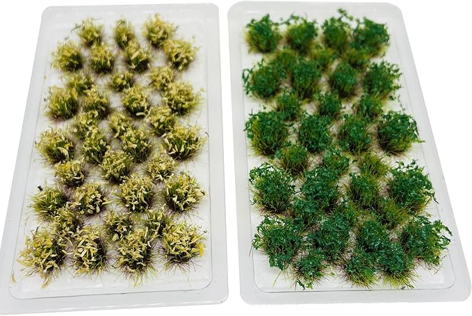 Woohome 70 PCS Flower Cluster Model 2 Color Static Grass Model Flower - Image 2