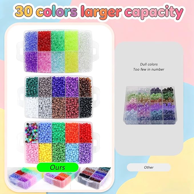 LIS HEGENSA Pony Beads Bulk, Kandi Beads - Image 3