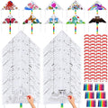 Libima 60 Pack Large Kites for Kids and Adults Bulk 39.4 Inch DIY Making Kit by Libima