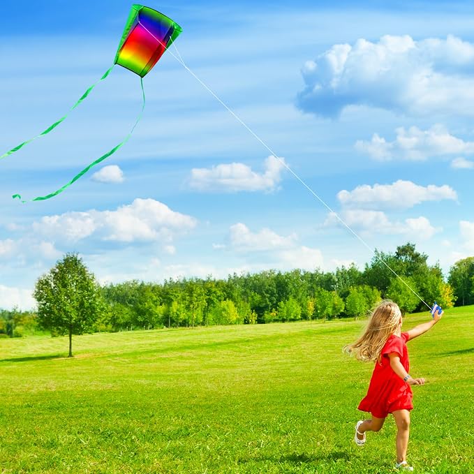 Easy Flyer Kite with Long Tail and String Line - Image 6