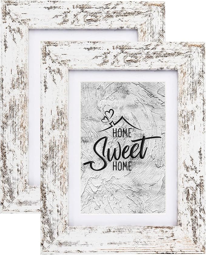 Califortree Rustic White 5x7 Picture Frame by Califortree