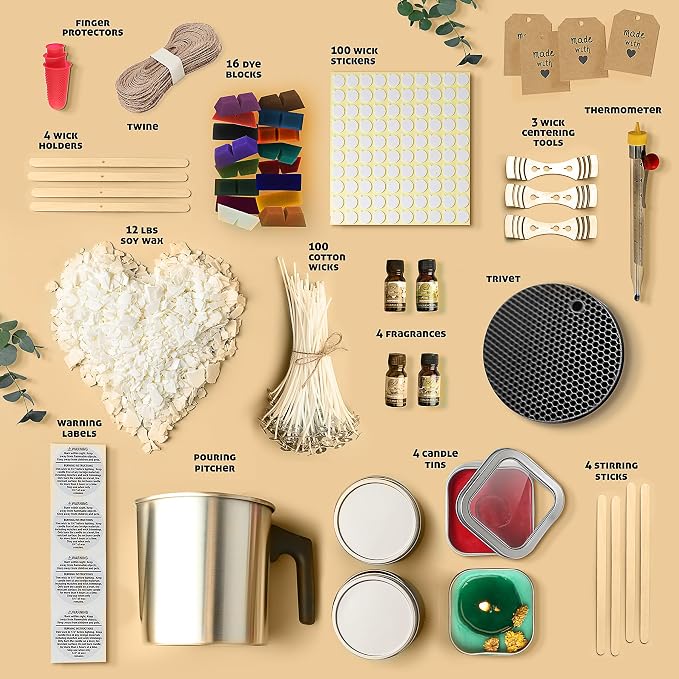 Hearth & Harbor Organic Soy Candle Making Kit - Image 2
