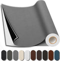 Shagoom Leather Repair Patch, 35X79 Inch Repair Patch Self Adhesive Waterproof, DIY Large Leather Patches for Couches, Furniture, Kitchen Cabinets, Wall （Gray, 35X79 Inch）