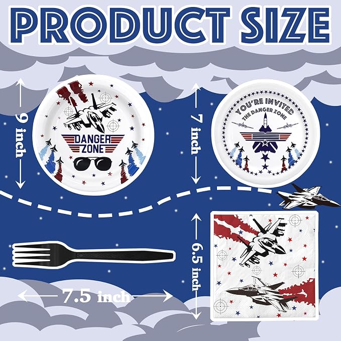 Fighter Pilot Party Decorations Set - Image 2