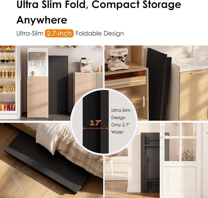 Need Small Folding Computer Desk, 35.8 Inch Writing Table, Sturdy Foldable Desk - Image 5