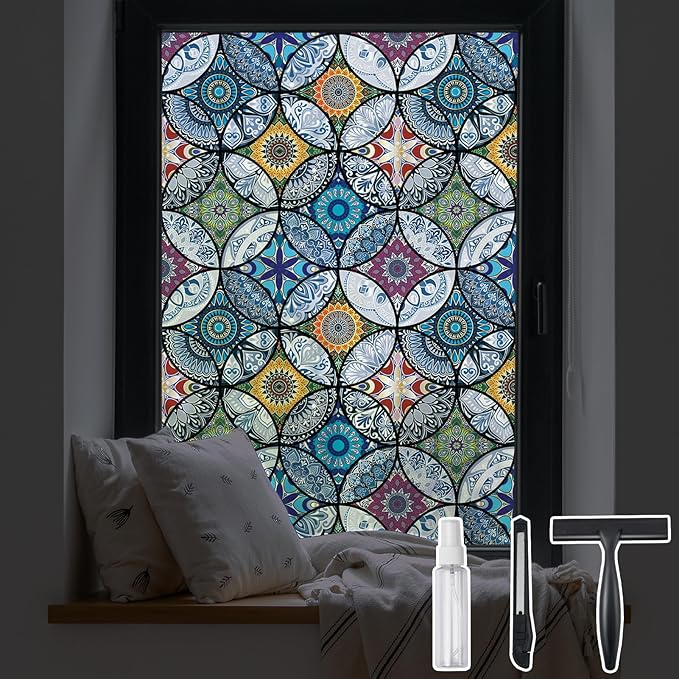 DKTIE Frosted Window Film with Installation Tools Privacy Window Film Frosted by Dktie