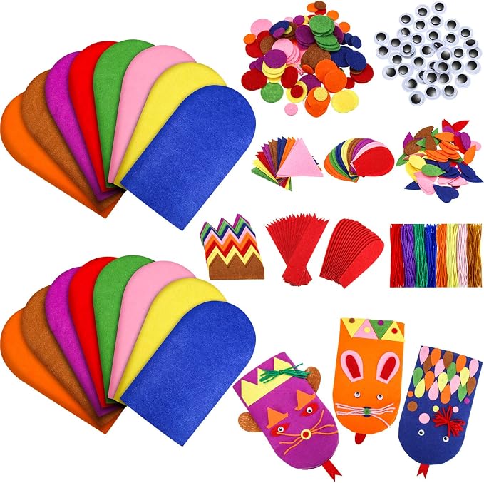 Gejoy 16 Pcs Hand Puppet Making Kit by Unknown