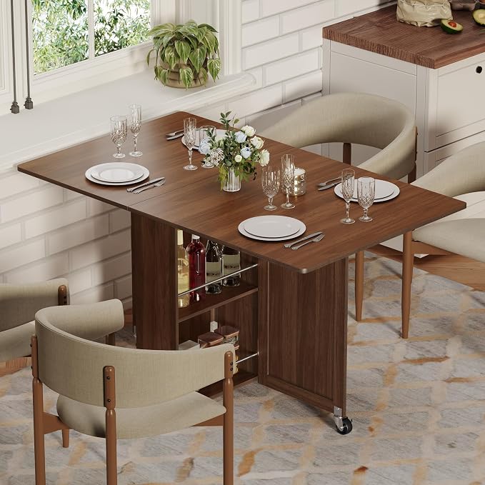 3imothrix Folding Dining Table, Dinner Table - Image 2