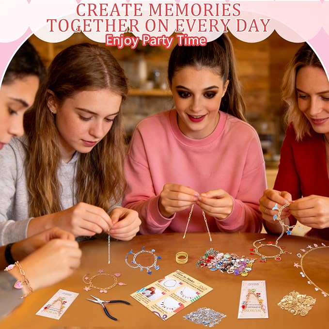 Wurosi 769 Pieces Paperclip Charm Bracelet Kit, Including Paperclip Chain - Image 7