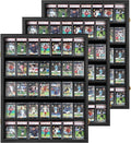 35 Graded Sports Card Display Case 3 Pack- Baseball Card Display Frame by Temgee