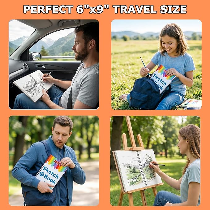 Drawing Pad for Kids, Sketch Pads 50 Sheets, Drawing Paper for Kid 9-12 - Image 5