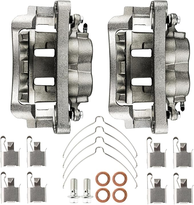 Torchbeam Front Brake Calipers Set for Ford 1999-2004 F-250 Super Duty, Ford 1999-2004 F-350 Super Duty, Ford 2000-2005 Excursion, Front Left and Front Right Calipers Replace # 18B4790+18B4791
