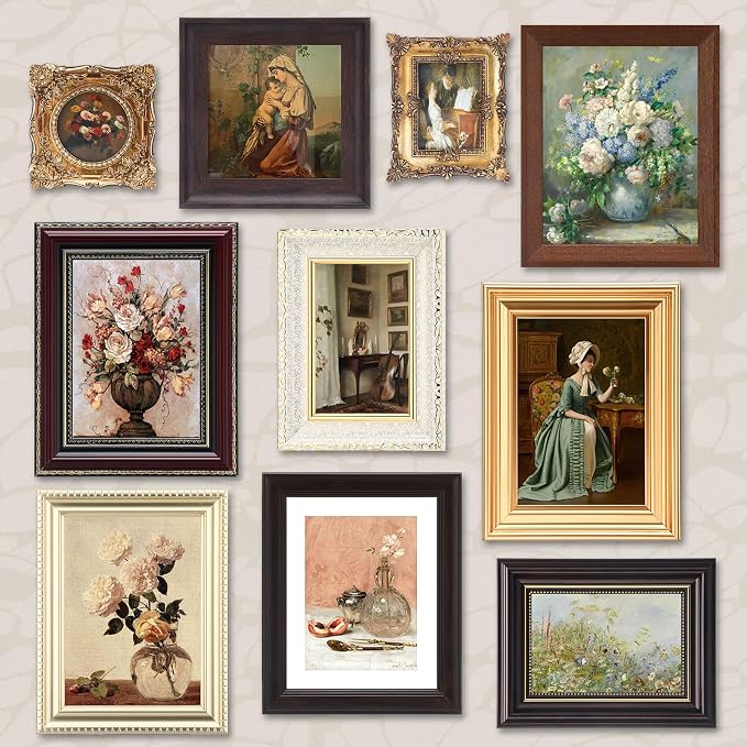 Qunclay 10 Pack Vintage Picture Frames - Image 7