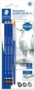 Staedtler Mars Lumograph Graphite Watercolor Pencils Kit, Includes Watercolor by Staedtler