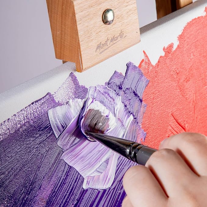 Mont Marte Signature Acrylic Color Paint Set, Semi-Matte Finish, 12 Colors - Image 3