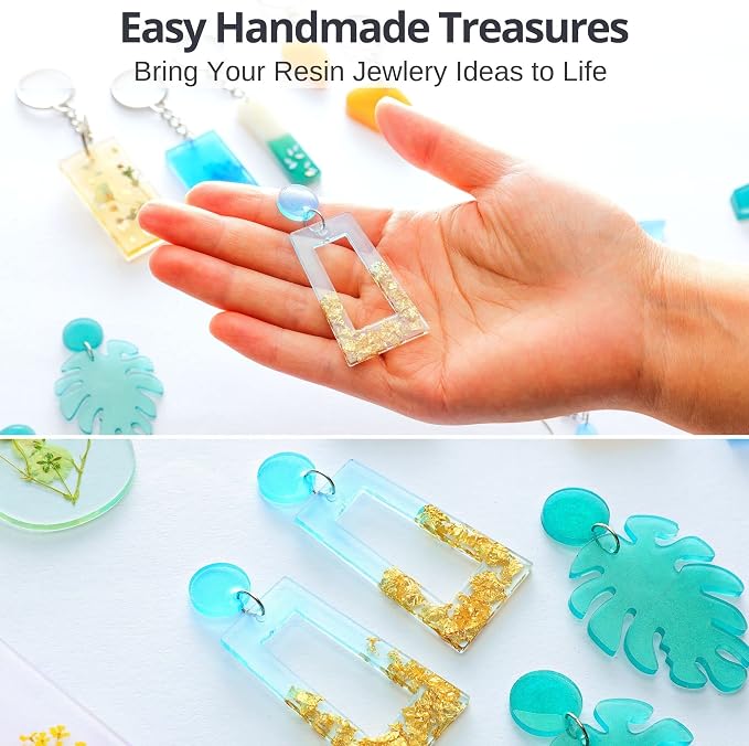 Piccassio Epoxy Resin Kit for Beginners – 208-Piece Jewelry Making & Craft Kit - Image 2