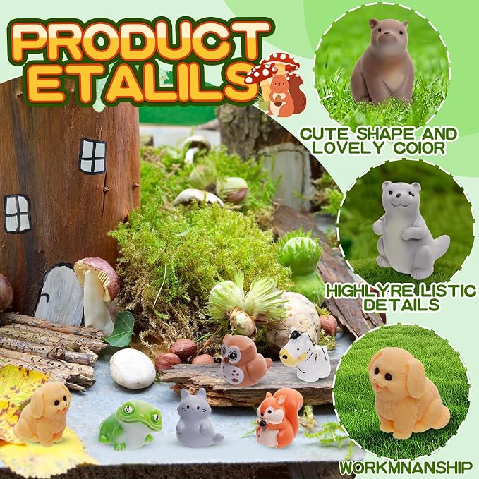 80 Pcs Mini Resin Animals 80 Styles Resin Animals Figurines Bulk - Image 2