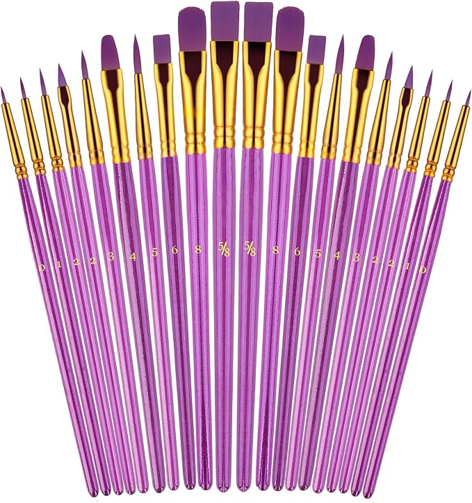 Paint Brushes Set, Oil Watercolor Acrylic Paint Brush, Artist Paintbrushes by TumblerHome