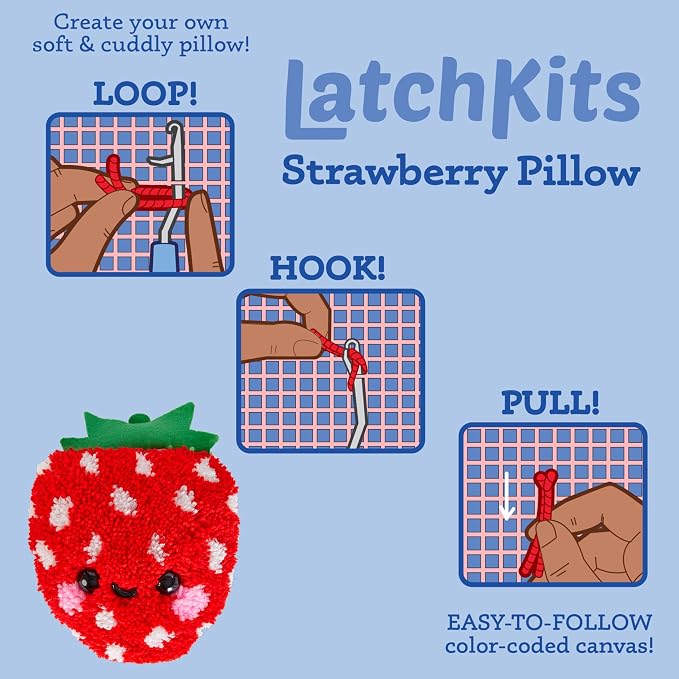 LatchKits Strawberry Pillow - Image 6