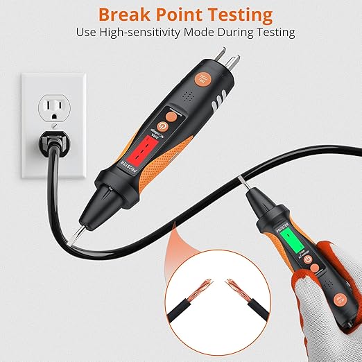 Proster 2in1 Electrical Tester Kit - AC Non Contact Voltage Tester with GFCI Socket Tester, Non Contact Sensitivity 13-300V AC and 50-60Hz