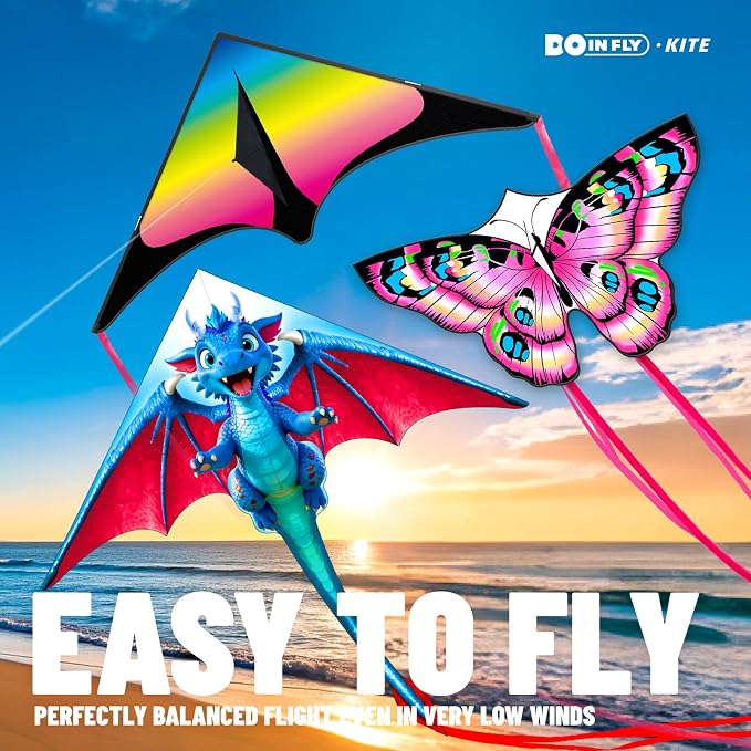 Kite for Ages 8-12, Single Line String Professional Kites for Beach and Outdoor - Image 5