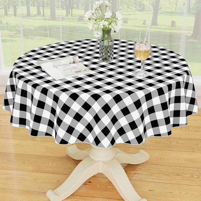 Smiry Plastic Table Cloth, Waterproof Vinyl Tablecloth by Smiry