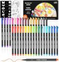 Shuttle Art 36 Colors Fabric Markers, Permanent Markers by ShuttleArt