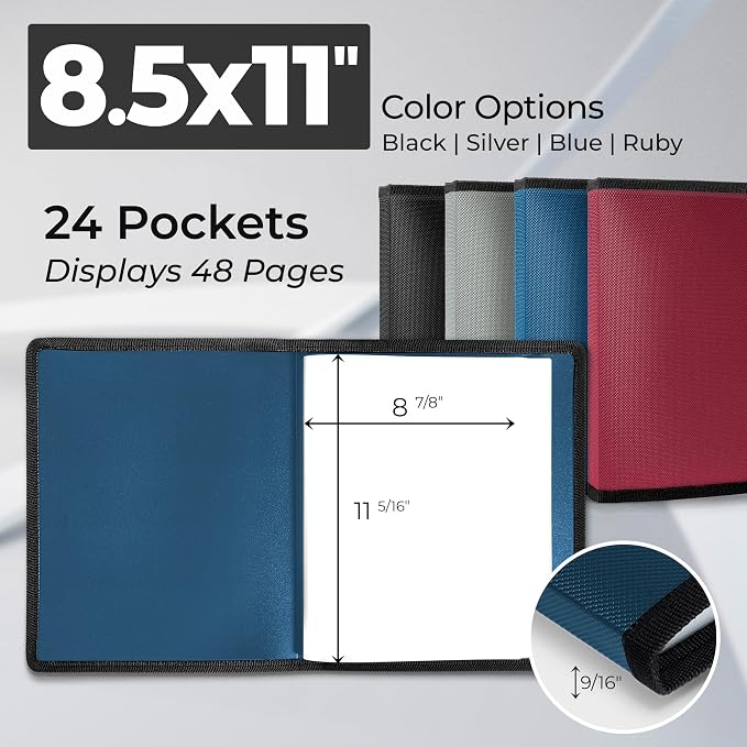 Dunwell Art Portfolio 8.5x11 Folder, Portfolio Binder - Image 2