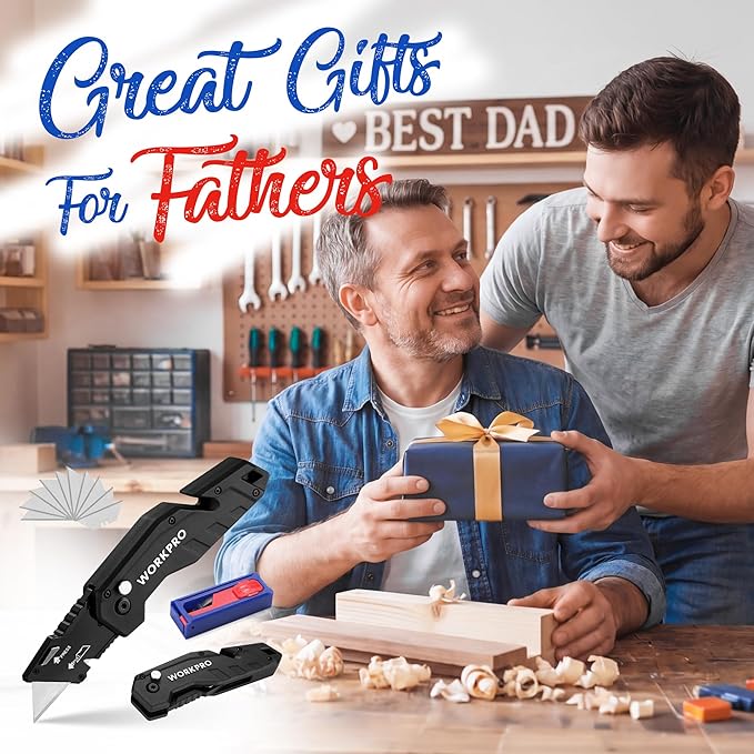 WORKPRO Folding Utility Knife, Box Cutter - Image 2