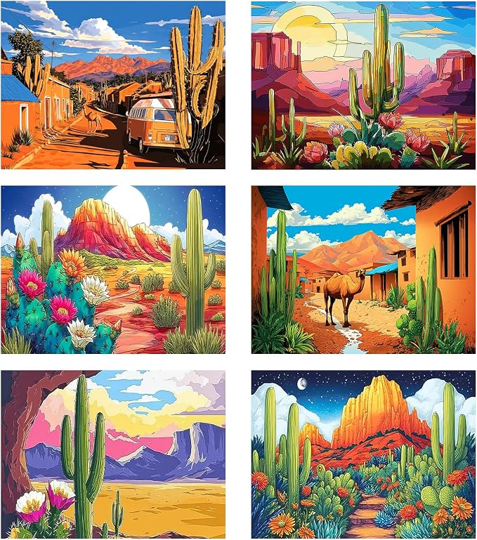 Leatrice 6 Pack Landscape Diamond Painting Kits by Leatrice20240713