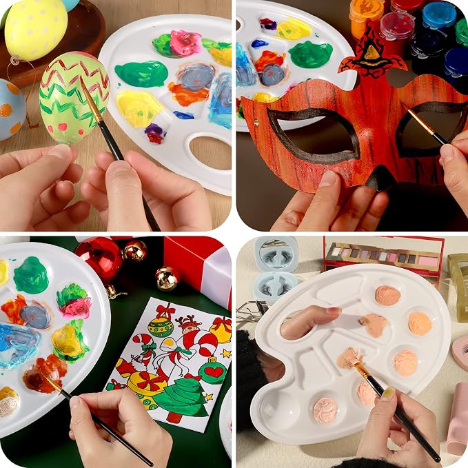FANDAMEI Oval Paint Tray Palettes, Paint Palettes Paint Pallets - Image 5
