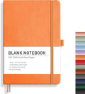 RETTACY Blank Journal Notebook, 192 Pages, A5 Medium Size | Leather Hardcover by RETTACY