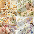 120 Pcs Floral Textured Scrapbook Paper Junk Journal Supplies Stationery | 4 by Unknown