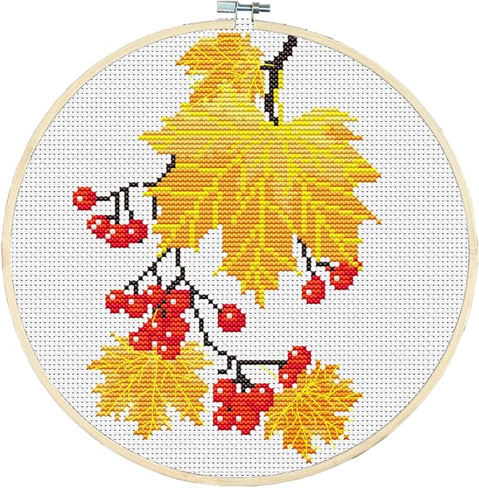 Awesocrafts Cross Stitch Kits Golden Age 11CT Stamped Patterns Easy Cross by Awesocrafts