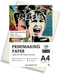 Printmaking Paper for Practice, International A4 Gel Plate Printmaking by GELELF