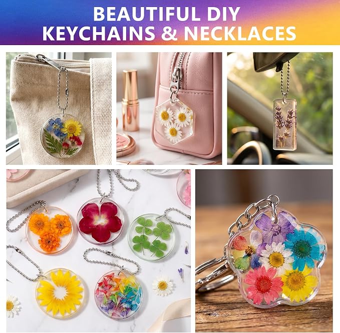 KISREL Epoxy Resin Kit, 16OZ Keychain Mold Resin Kit - Image 7