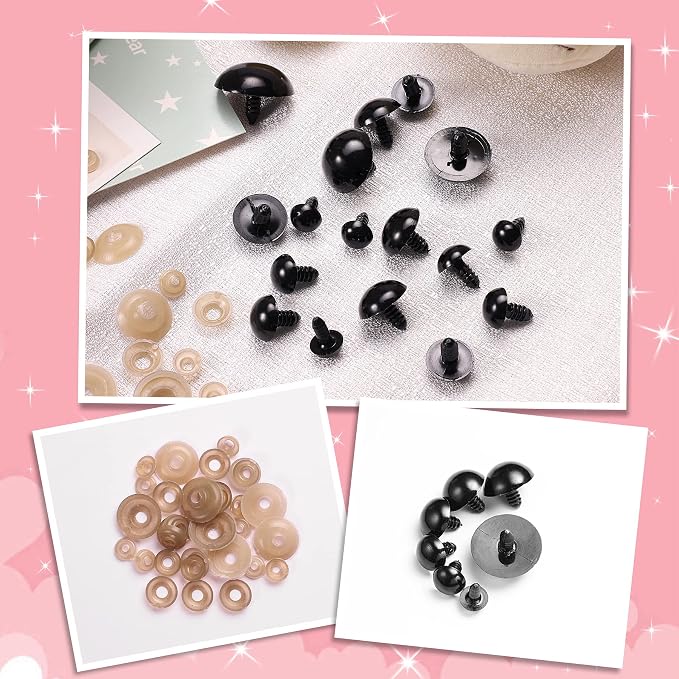 80pcs Large Safety Eyes for Amigurumi Eye for Stuffed Animals Craft Crochet - Image 4