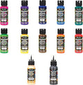 DecoArt Stained Glass Acrylic Paint Combo Set – 10 Colors + 2 Liquid by DecoArtAcrylicPaintCraftSupplies