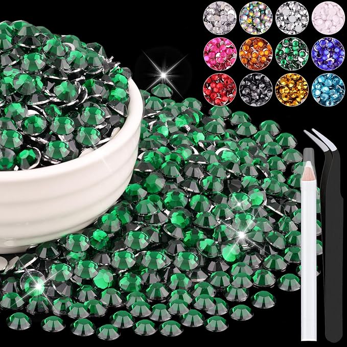 1500PCS 6mm Resin Rhinestones Bulk by BELLEBOOST