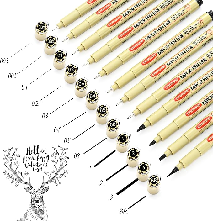 GETHPEN Micro Fineliner Set, Waterproof Archival Ink Fine Line Drawing Pens | - Image 7
