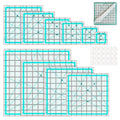 10 Quilting Rulers Square, Quilting Square Ruler Set Quilting Templates by ZICALSO