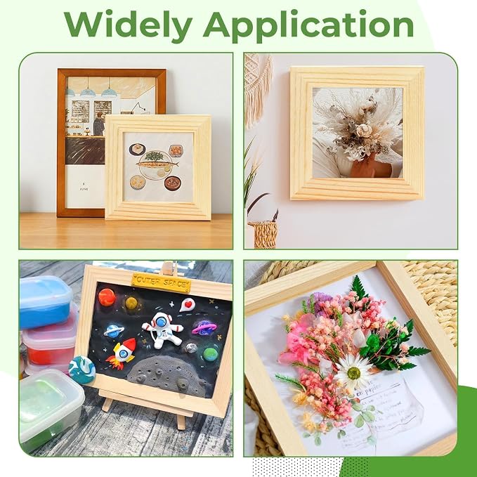 FSWCCK 10 Pack 4 x 4 inch Wood Panel Boards, Unfinished Wood Canvas Panels - Image 7