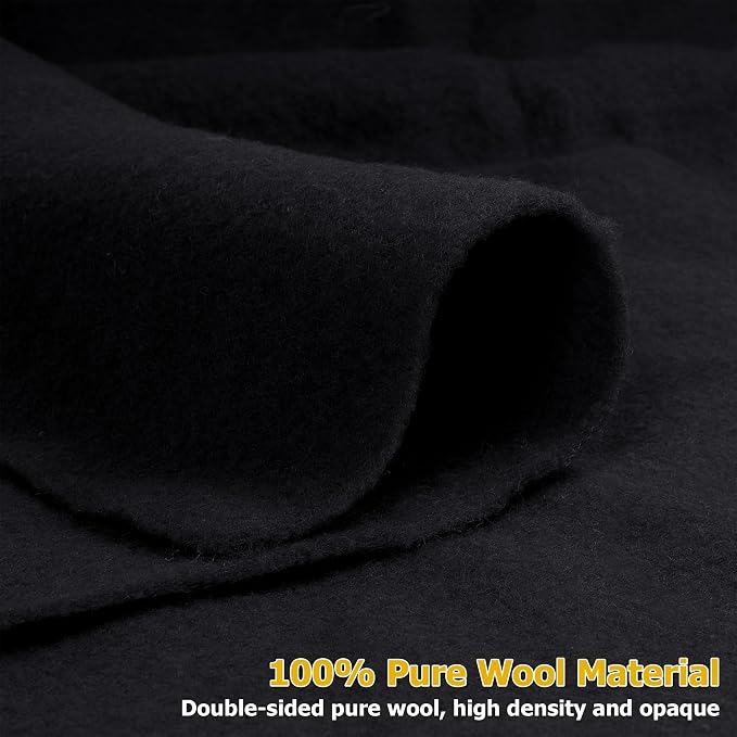 45" x 39" Wool Felt Fabric, Pure Merino Felt Fabric - Image 2