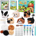UOOU Felting Kit, Wool Roving, Felting Pad, Instruction Manual, Needle Felting by UOOU