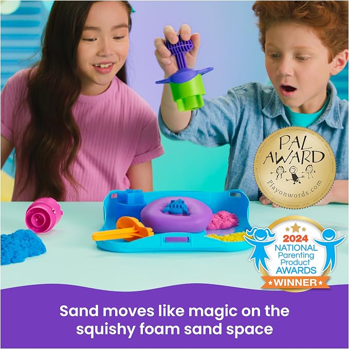 Kinetic Sand SquishMotion Playset, Moldable Play Sand Sensory Toys, Ages 5+ | - Image 2