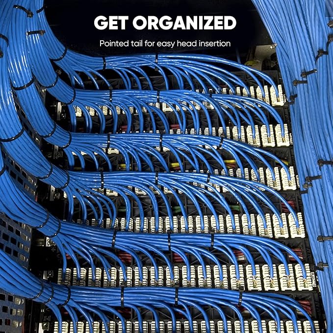 Cable Zip Ties, 400 Pack Black Zip Ties Assorted Sizes 12/8/6/4 Inch - Image 7
