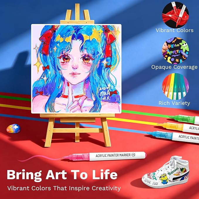96 Colors Acrylic Paint Markers - Image 2